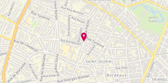 Plan de Pharmacie Abadie-Gasquin, 10 Rue Paulin, 33000 Bordeaux