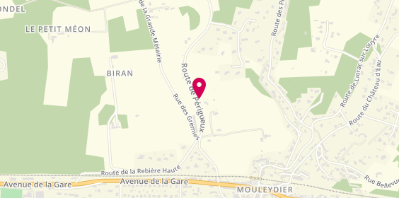 Plan de Pharmacie de Mouleydier, Les Portelieres
Avenue de la Gare, 24520 Mouleydier