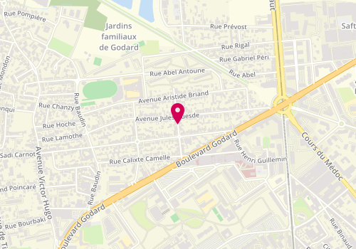 Plan de Pharmacie Godard, 55 Rue Théophile Gautier, 33110 Le Bouscat