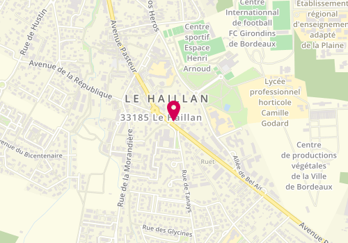 Plan de Pharmacie Senescal, 107 avenue Pasteur, 33185 Le Haillan