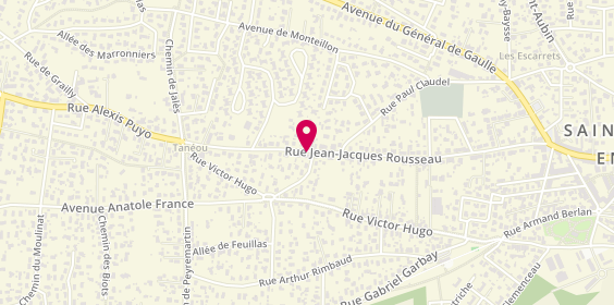 Plan de Pharmacie Bénito camu, 96 Avenue Jean Jacques Rousseau, 33160 Saint-Médard-en-Jalles
