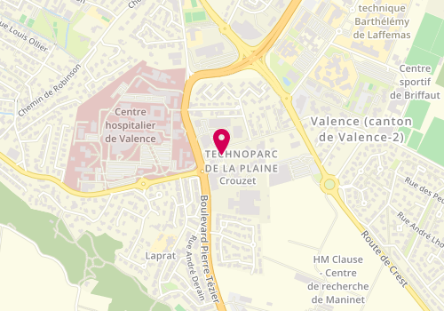 Plan de Pharmacie de la Rocade, 21C Rue du Docteur Abel, 26000 Valence