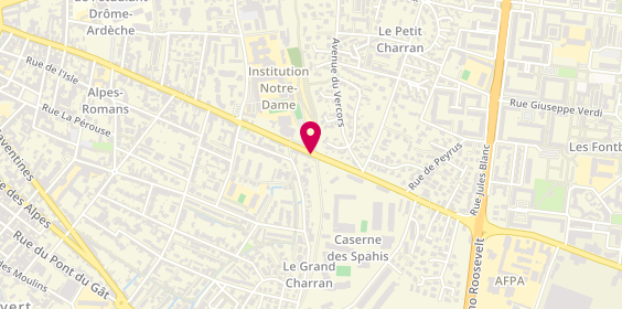 Plan de Pharmacie Angelvin, Avenue de Chabeuil, 26000 Valence