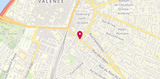 Plan de Pharmacie Notre Dame, 30 Rue des Alpes, 26000 Valence