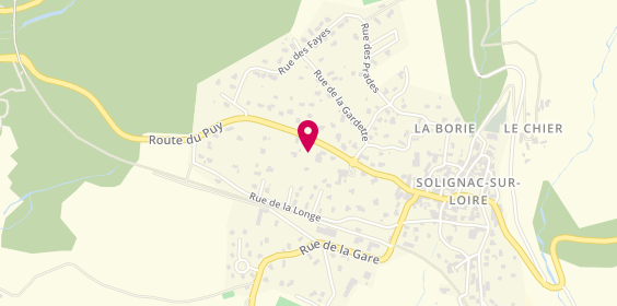 Plan de Pharmacie Verchère-Cauvin, Route du Puy, 43370 Solignac-sur-Loire