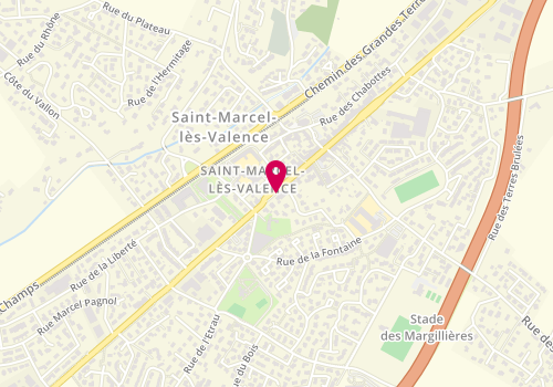 Plan de Pharmacie Saint Marcel, 95A Avenue de Provence, 26320 Saint-Marcel-lès-Valence