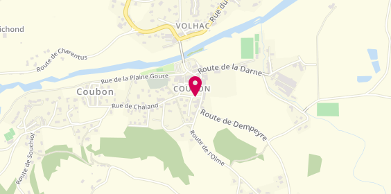 Plan de Pharmacie de Coubon, 1 Rue de Chaland, 43700 Coubon