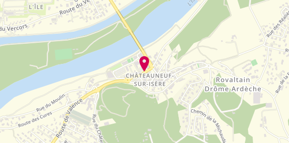 Plan de Pharmacie de Chateauneuf, 4 Avenue de Valence, 26300 Châteauneuf-sur-Isère