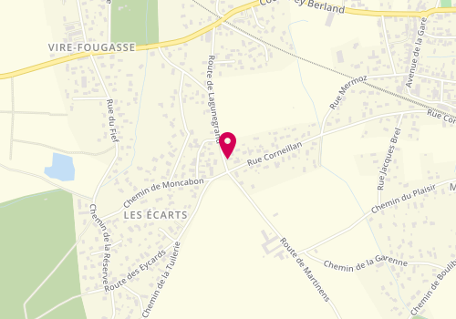 Plan de Pharmacie de la Gare, 22 Route de Lagunegrand, 33460 Margaux-Cantenac