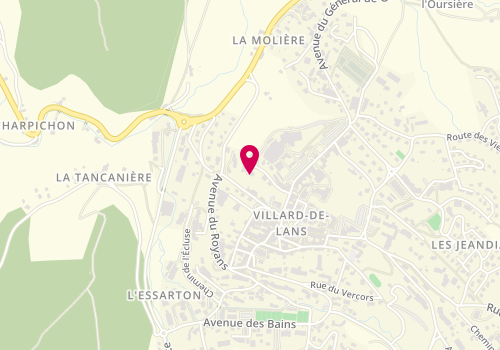 Plan de Pharmacie du Parc, 181 Impasse du Camp d'Ambel, 38250 Villard-de-Lans