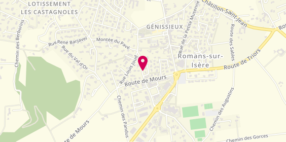 Plan de Pharmacie de Génissieux, Rue Frédéric Penelon, 26750 Génissieux