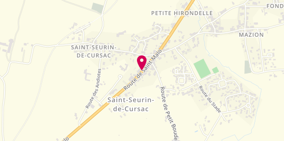 Plan de Pharmacie Boisson Morel, 35 Route de Saint Malo, 33390 Saint-Seurin-de-Cursac
