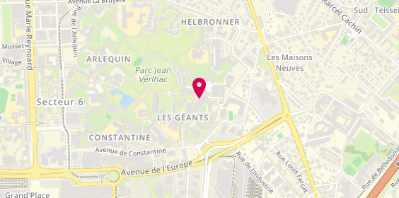 Plan de Pharmacie de Constantine, 66 place des Géants, 38100 Grenoble