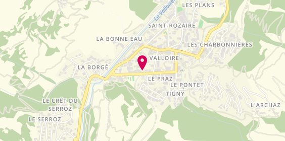 Plan de Pharmacie de Valloire, Immeuble Val d'Aurea, 73450 Valloire