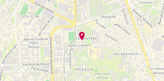 Plan de Pharm Upp, 34 avenue la Bruyère, 38100 Grenoble