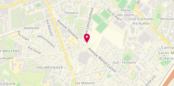 Plan de Pharmacie des Lauriers, 1 avenue Marcel Cachin, 38400 Saint-Martin-d'Hères