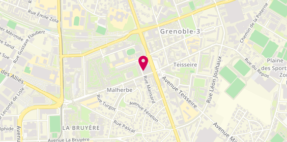 Plan de Pharmacie Malherbe Perrot, 4 Avenue Malherbe, 38100 Grenoble