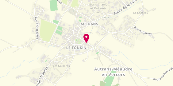 Plan de Pharmacie d'Autrans-Meaudre, 132 Rue du Vercors, 38880 Autrans Meaudre Vercors