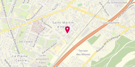 Plan de Pharmacie Croizat, 29 Rue Alphonse Daudet, 38400 Saint-Martin-d'Hères