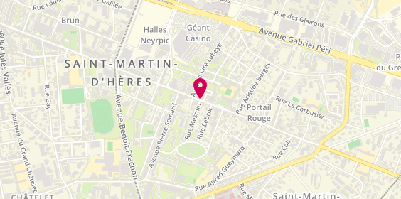 Plan de Pharmacie EMERY Anne, 143 Avenue Ambroise Croizat, 38400 Saint-Martin-d'Hères