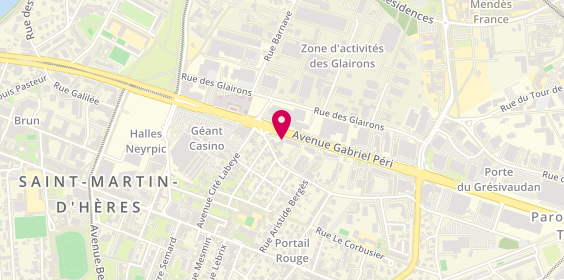 Plan de Pharmacie Gabriel Peri, 98 avenue Gabriel Péri, 38400 Saint-Martin-d'Hères