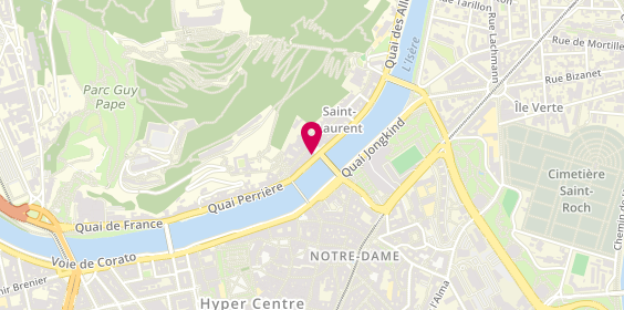 Plan de Pharmacie Saint-Laurent, 2 Quai Mounier, 38000 Grenoble