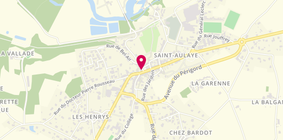 Plan de Pharmacie des Remparts, 6 Rue Pasteur, 24410 Saint-Aulaye-Puymangou