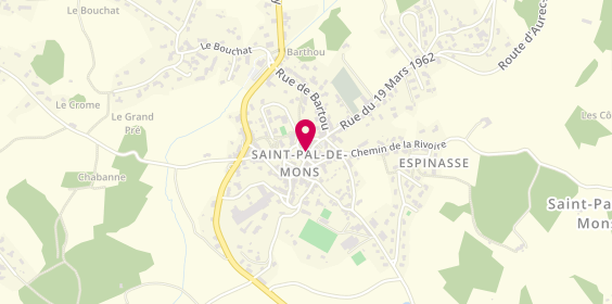Plan de Pharmacie Saint Pal, 5 Rue Centrale, 43620 Saint-Pal-de-Mons