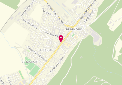 Plan de La Pharmacie de Brignoud, 36 Boulevard de la Libération, 38190 Villard-Bonnot