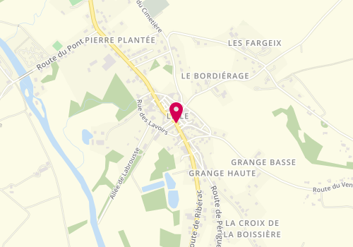 Plan de Pharmacie Louprou Lacombe, Grand Rue, 24350 Lisle