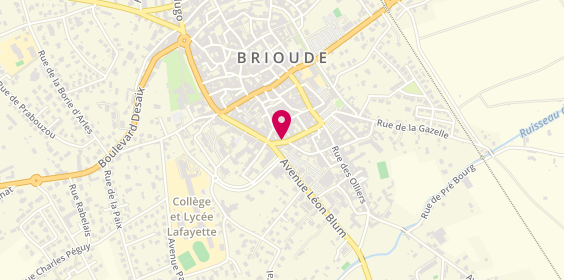 Plan de Pharmacie BORIE, 30 Boulevard Aristide Briand, 43100 Brioude