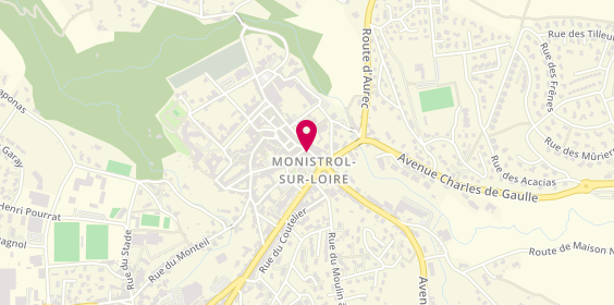 Plan de Pharmacie Roux, 3 Faubourg Carnot, 43120 Monistrol-sur-Loire