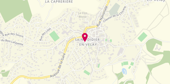 Plan de Pharmacie de Saint Didier, 8 Boulevard de Pelissac, 43140 Saint-Didier-en-Velay