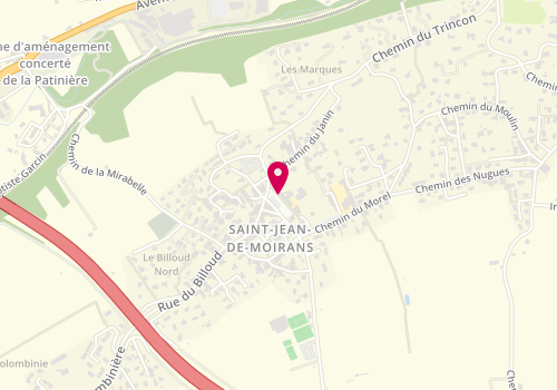 Plan de Pharmacie Saint Jeannaise, 146 Chemin Ile Verte, 38430 Saint-Jean-de-Moirans