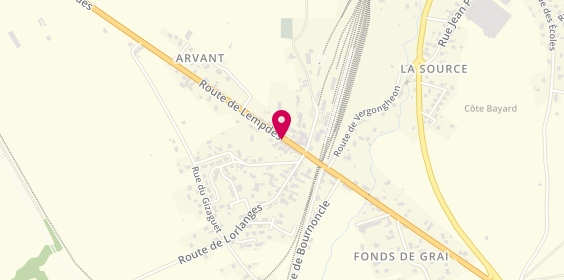 Plan de Pharmacie Guichard, 21 Route de Lempdes
Arvant, 43360 Bournoncle-Saint-Pierre
