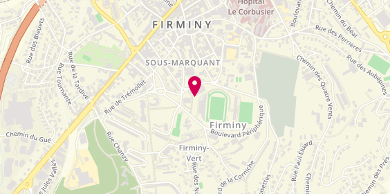 Plan de Pharmacie Marolles, 1 Rue des Noyers, 42700 Firminy