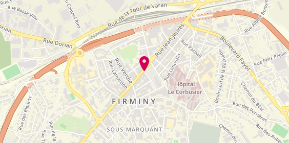 Plan de Pharmacie PERRIER Béatrice, 1 Place du Breuil, 42700 Firminy