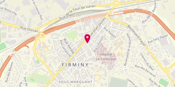 Plan de Pharmacie Centrale, 4 Place Breuil, 42700 Firminy