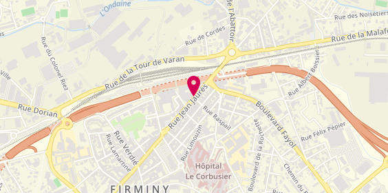 Plan de Pharmacie de l'Ondaine, 30 Rue Jean Jaures, 42700 Firminy