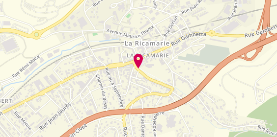 Plan de Grande Pharmacie du Centre, 1 Place Raspail, 42150 La Ricamarie