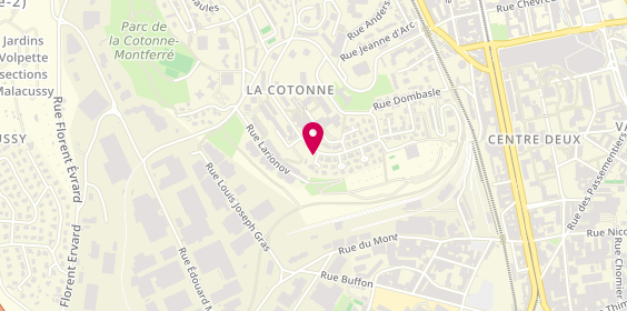 Plan de Pharmacie de la Cotonne, 6 Rue du Docteur Poty, 42100 Saint-Étienne