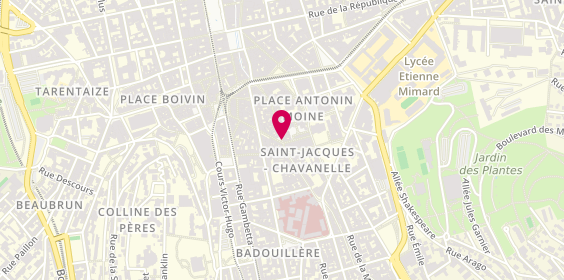 Plan de Pharmacie de la Place Neuve, 51 Rue des Martyrs de Vingré, 42000 Saint-Étienne