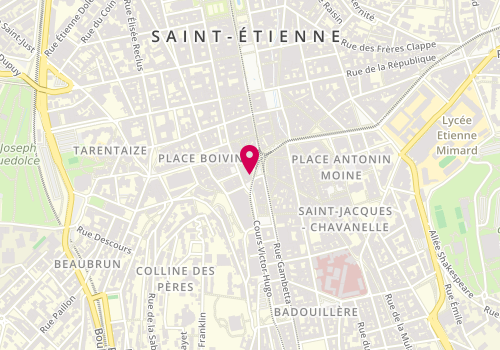 Plan de Pharmacie Principale, 22 place du Peuple, 42000 Saint-Étienne