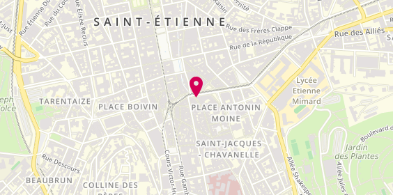 Plan de Pharmacie Lafayette Stéphanoise, 4 avenue de la Libération, 42000 Saint-Étienne