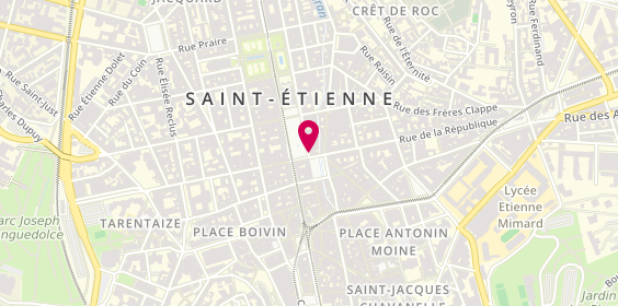 Plan de Pharmacie de l'Hôtel de Ville, 13 Place de l'Hotel de Ville, 42000 Saint-Étienne