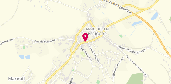 Plan de Pharmacie Dubesset-Lebargy, 28 Rue Pierre Degail, 24340 Mareuil