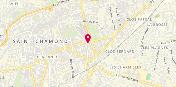 Plan de Pharmacie Crozet, 26 Rue Victor Hugo, 42400 Saint-Chamond