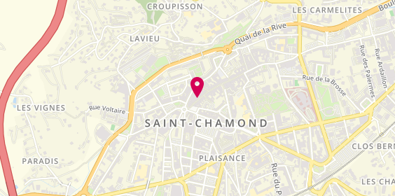 Plan de Pharmacie Mutualiste, 80 Rue de la Republique, 42402 Saint-Chamond