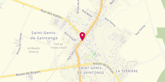 Plan de Pharmacie de Saint Genis, 17 avenue de Bordeaux, 17240 Saint-Genis-de-Saintonge
