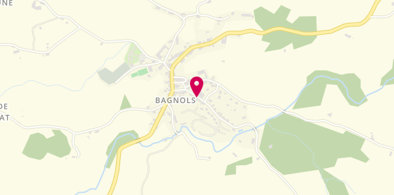 Plan de HUGUET Isabelle, Route de Saint-Donat, 63810 Bagnols